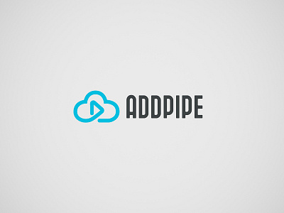 Logo design for a video cloud streaming application art direction branding cloud logo concept logo design play storage