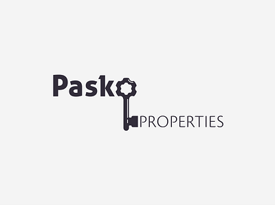 Pasko branding branding illustration key logo concept logo design monochrome realestate wordmark