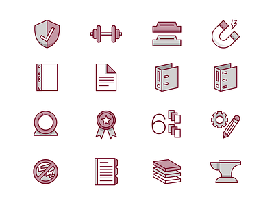 Bindertek Icons binder icon set icons office office supplies organization