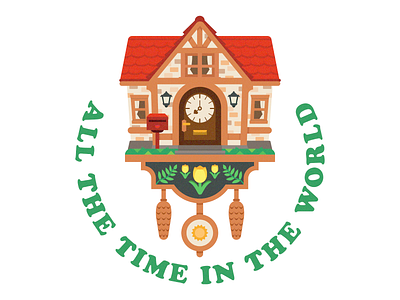 All the Time in ACNH acnh animal crossing clock cuckoo clock illustration