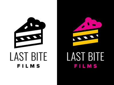 Last Bite Films Logo cake cinema design film filmmaker logo logo design production production company