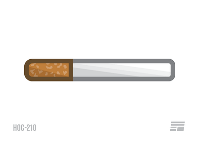 HOC-210 cigarette design fu2016 house of cards illustration pictogram smoking vector