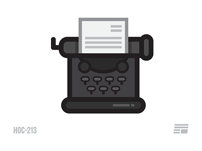 HOC-213 design fu2016 house of cards illustration pictogram typewriter vector writing