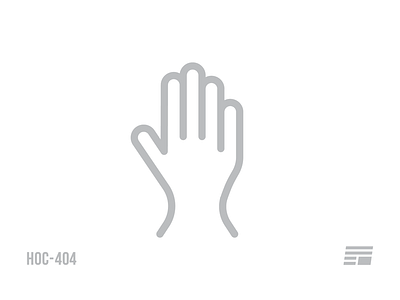 HOC-404 fu2016 hand handprint house of cards icon illustration pictogram vector