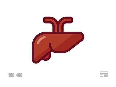 HOC-406 fu2016 health house of cards icon illustration liver organ pictogram vector
