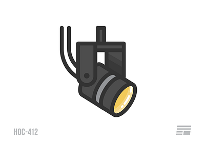 HOC-412 fu2016 house of cards icon illustration pictogram spotlight vector