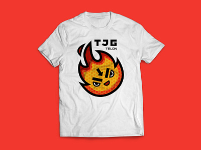 TJG/Telon Logo basketball fire fireball logo