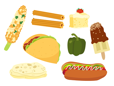 Mexican Food food food illustration illustration mexican food nutrition taco
