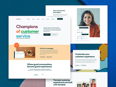 Zendesk Homepage February 2021 by Claire Moore for Zendesk on Dribbble