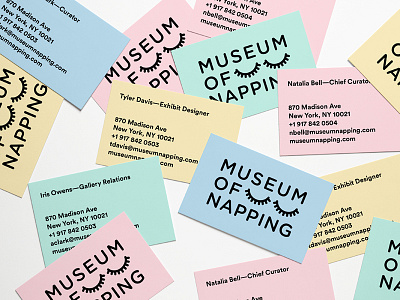 Museum of Napping branding visual identity