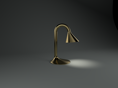 brassy boy 3d modeling 3d rendering brass c4d fixture lighting metal table lamp
