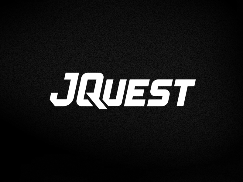 Logo for personal training business: J-Quest Fitness brand identity branding custom type design fitness illustrator logo design personal trainer quest training