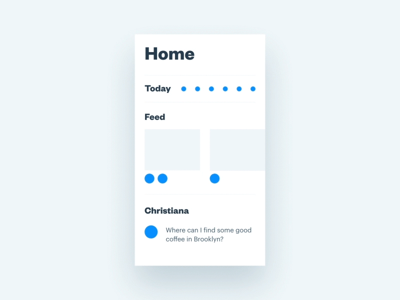 🆒 List Transition branding circles feed geometry minimal planner principle prototype ui design mobile