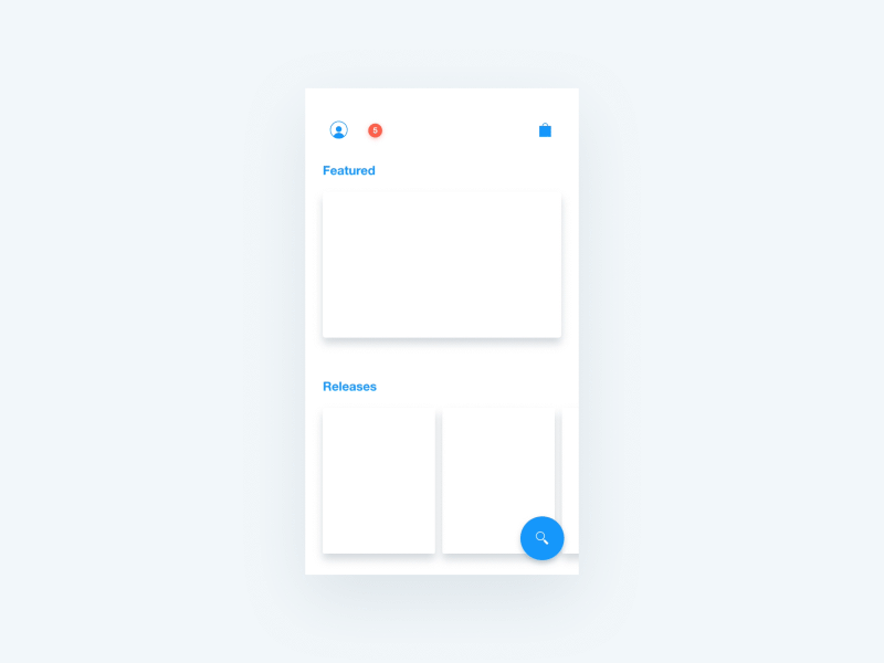 No Navigation 🔎 transitions principle ae interaction profile material design bag search ux wireframes ui motion