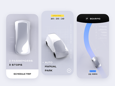 Welcome to 2020 3d app autonomous car c4d car cinema 4d concept cyberpunk design minimal mobile render trip ui