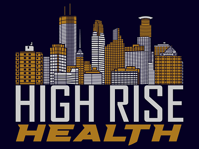 High Rise Health Logo apparel art branding design graphic design illustration illustrator logo