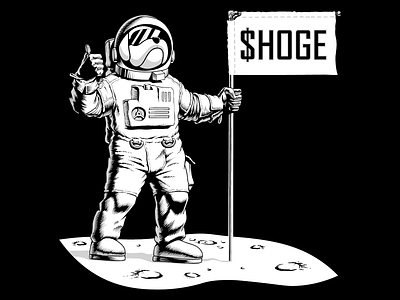 HOGE Moon Landing apparel art design graphic design illustration illustrator