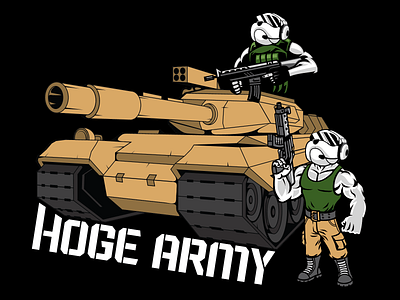 HOGE Army apparel art branding design graphic design illustration illustrator