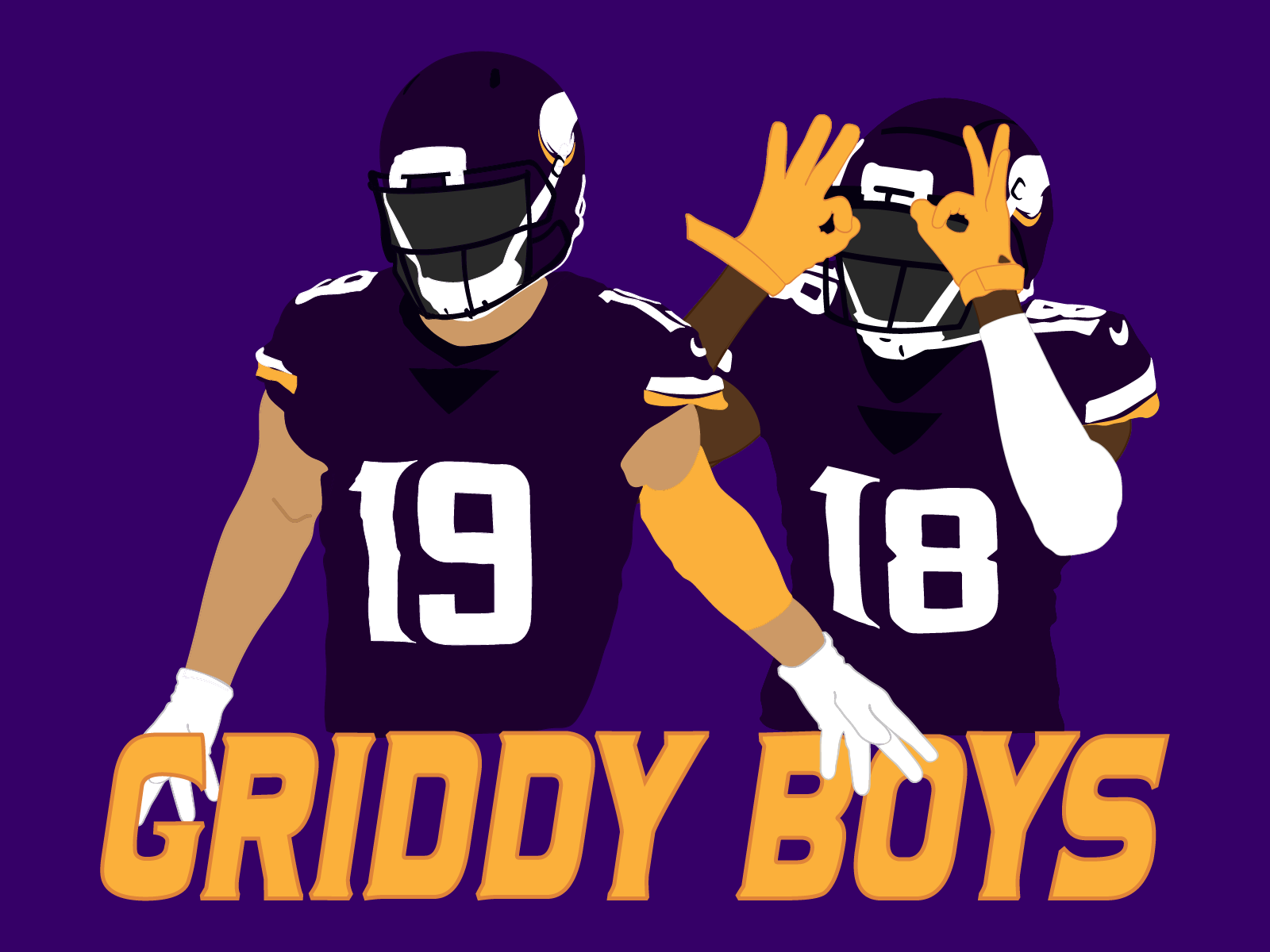 Justin Jefferson And Adam Thielen Griddy Dance Minnesota Shirt