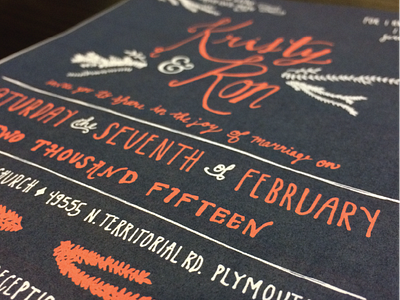 Hand Lettering: Wedding Invitation