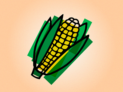 Corn art icon