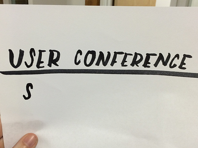 User Conference Logo Sketch