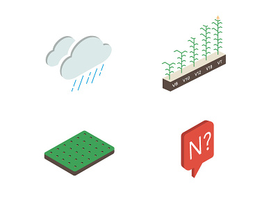 Nitrogen Booklet Icons agriculture agtech corn farming farmlogs fields iconography icons isometric nitrogen weather