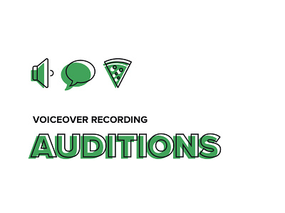 Voiceover Recording Auditions auditions farmlogs icons pizza startup video voiceover