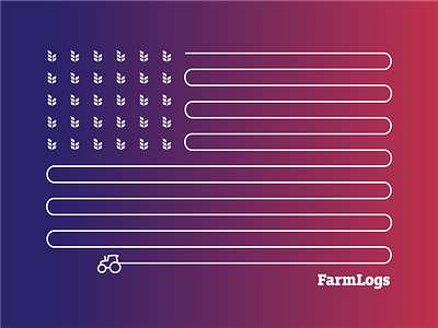 FarmLogs Americana T-Shirt Graphic Concept