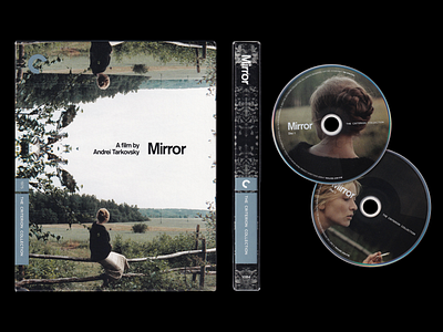 Mirror - The Criterion Collection branding cover design disc dvd film font logo movie packaging poster type typography