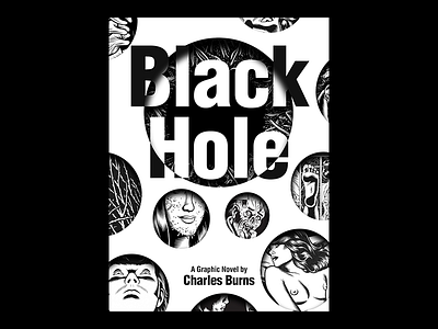 Black Hole by Charles Burns comic cover design