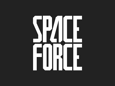 Space Force design logo type typeography wordmark