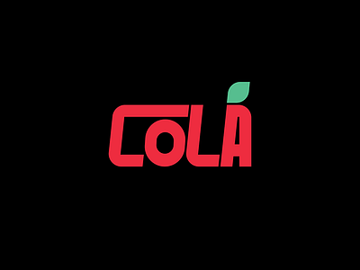 Cola design logo type typeography wordmark