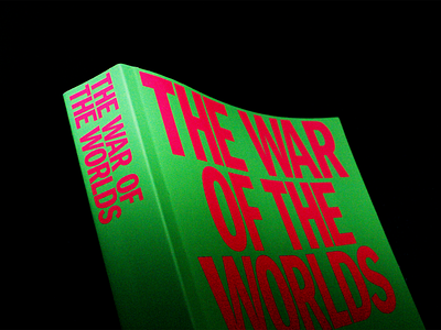 The War Of The Worlds book branding cover design experiment font illustration logo product simple store type typography