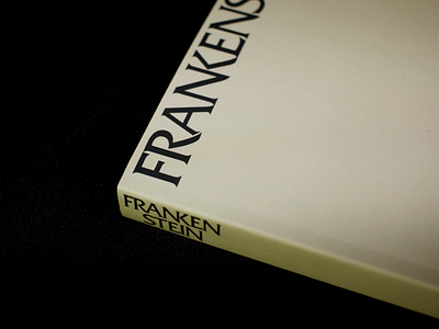 Frankenstein Detail book book cover branding cover design font illustration product simple store type typography