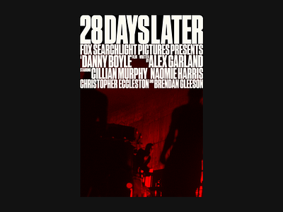 28 Days Later (2002) cover design film film festival font illustration movie poster poster a day poster art poster challenge poster collection simple type typography