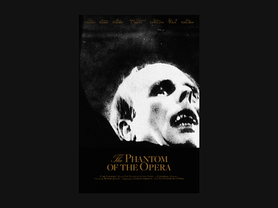 The Phantom of the Opera (1925) design film film poster font illustration movie movie art poster poster a day poster art poster challenge poster collection simple type typography