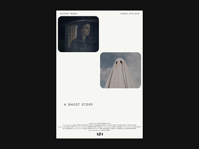 A Ghost Story (2017) branding cover design experiment film font illustration logo movie poster poster a day poster art poster challenge product simple type typography