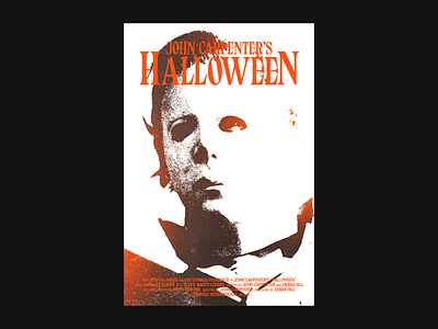 Halloween (1978) branding cover design experiment film font illustration logo movie poster poster a day poster art poster challenge product simple store type typography