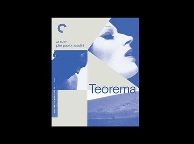Teorema by Pier Paolo Pasolini bluray cover criterion design experiment film illustration movie product simple