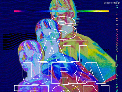 Saturation - Brockhampton design illustration