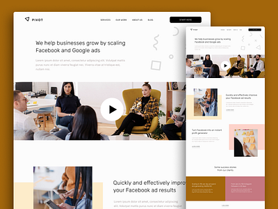 Squarespace template customization - Pivot