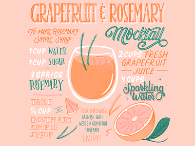 Grapefruit & Rosemary Mocktail