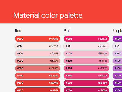 Palette Material Color