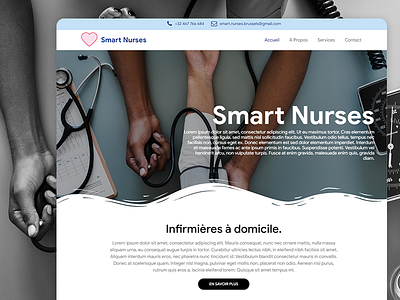 Smart Nurses design elementor landing material nurse web wordpress