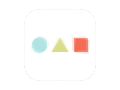 RANRANRAN! APP ICON app choice circle color decision flat icon minimal random shake shape square
