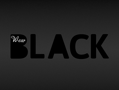 Wear Black affinity designer design graphic design logo music typography vector
