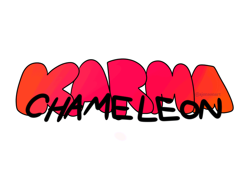 Karma Chameleon animation design gif graphic design logo music typography vector