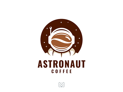 Astronaut Coffee adobe astronaut awesome brand branding coffee creative design dribbble graphic design illustration logo stock ui ux vector