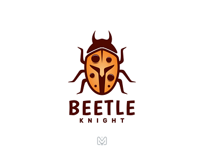 BEETLE KNIGHT animal awesome beetle brand branding combination creative design dribbble icon illustration knight logo simple spartan vector